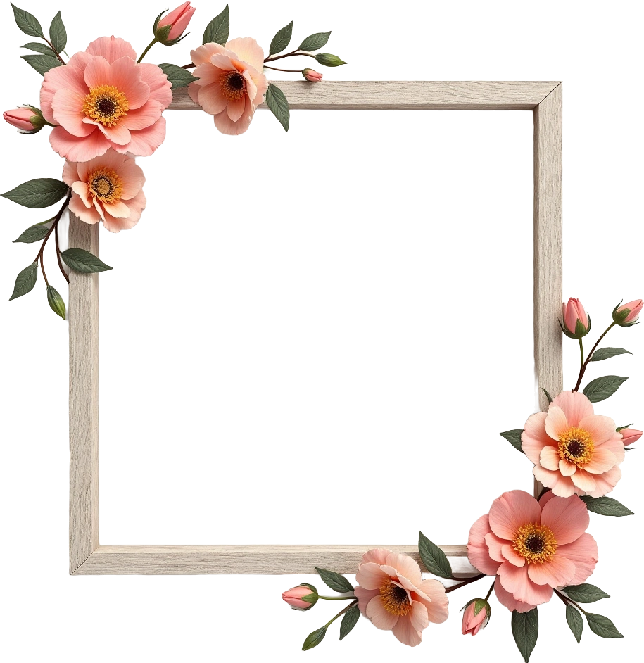 Elegant Floral Frame